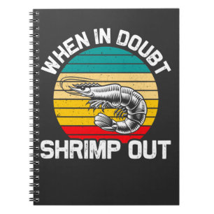 Caderno Espiral Quando, em Dúvida, Shrimp, Jiu Jitsu Arts Marcial