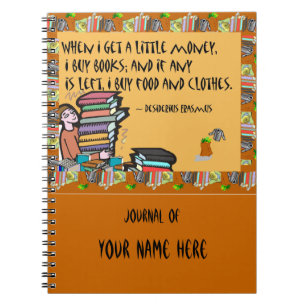 Caderno Espiral Quando ganho um pouco de dinheiro, comprar livros