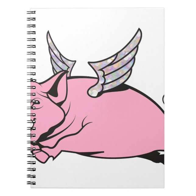 Caderno Espiral quando os suínos voam (Frente)