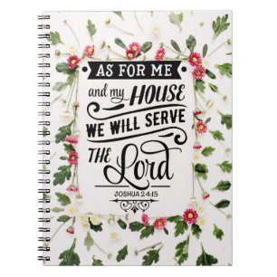 Caderno Espiral Quanto A Mim E À Minha Casa