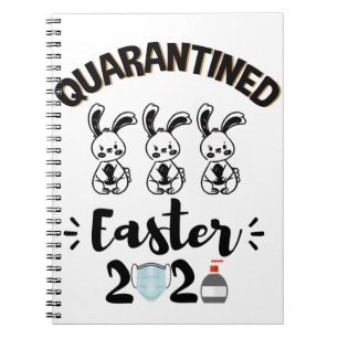 Caderno Espiral Quarentena da Páscoa 2021 Feliz Páscoa Camisa 2021