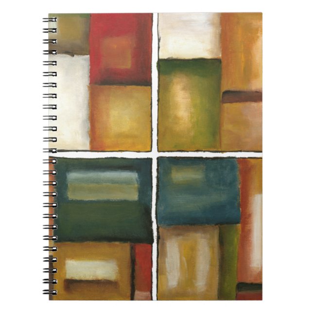 Caderno Espiral Quatro Pintura Paneled de Jennifer Goldberger (Frente)