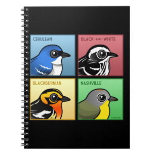 Caderno Espiral Quatro toutinegras da cor