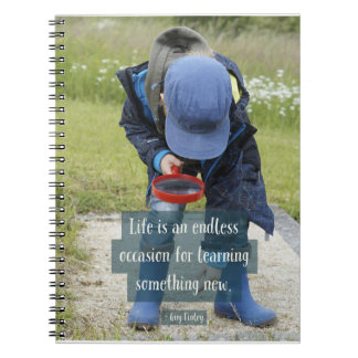 Caderno espiral "que aprende" 6,5" x8.75 "