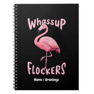 Caderno Espiral Que Bloqueadores Flamingo Design A Flincríveis