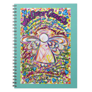 Caderno Espiral Que Cancer Não Pode Fazer Anjo Diário Art Notebo