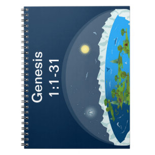 Caderno Espiral Quebra-cabeça de Crianças da Terra Plana