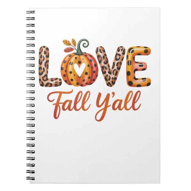 Caderno Espiral Queda de amor (Frente)