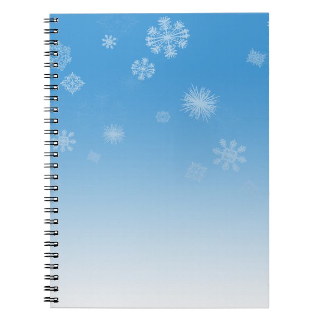 Caderno Espiral Queda de neve (Frente)