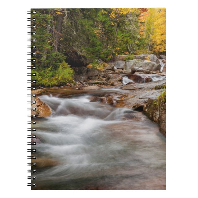 Caderno Espiral Queda em Jefferson Brook, New Hampshire (Frente)