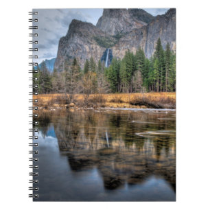 Caderno Espiral Quedas cénicos de Yosemite