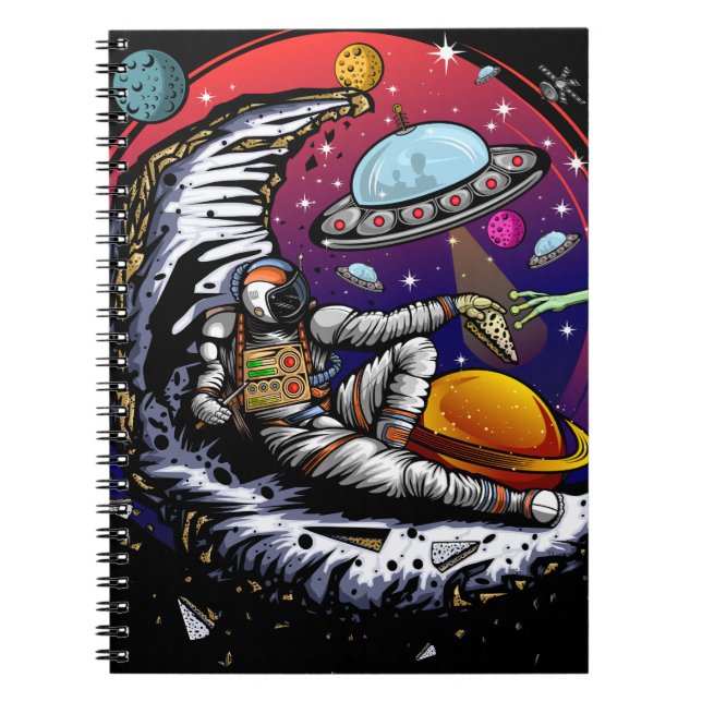 Caderno Espiral Queijo Moon Space (Frente)