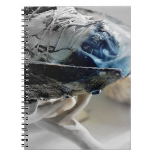 Caderno Espiral Queima de Sálvia Fumando Diário Metafísico Esotéri