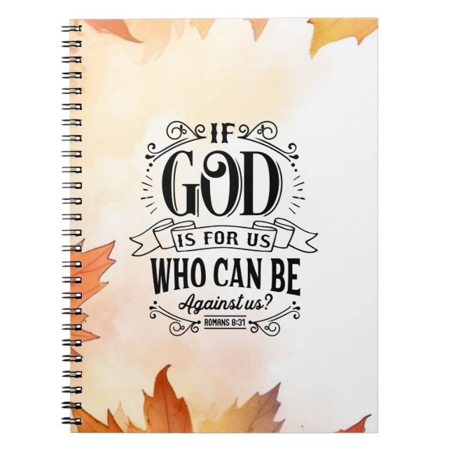 Caderno Espiral Quem pode estar contra nós? (Frente)