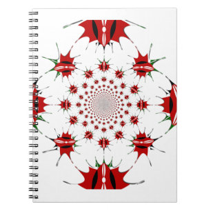Caderno Espiral Quênia Mágico: Kaleidoscope 🇰 identidade cultural