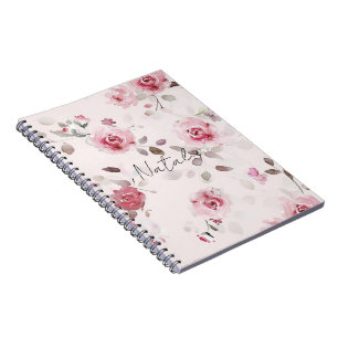Caderno Espiral Quic Romântico - Cor-de-rosa