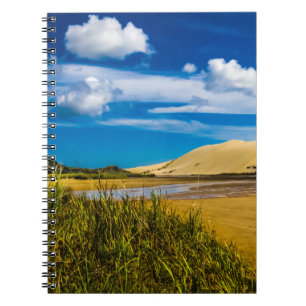 Caderno Espiral Quickand stream perto de 90-Mile Beach, Nova Zelân