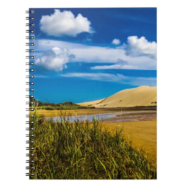 Caderno Espiral Quickand stream perto de 90-Mile Beach, Nova Zelân (Frente)