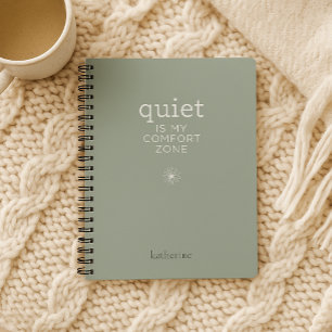 Caderno Espiral Quieto é minha zona de conforto Notebook Personali