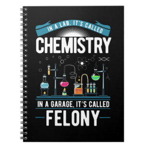Caderno Espiral Química Humor Men Mulheres Química Engraçada