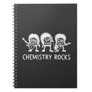 Caderno Espiral Química Rocks Banda de Rock de Ciência