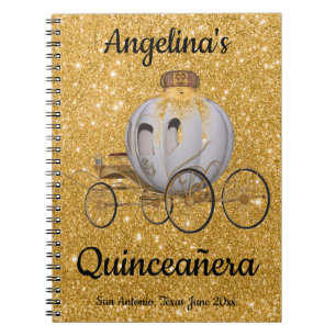 Caderno Espiral Quinceanera Livro Convidado Fada Princesa