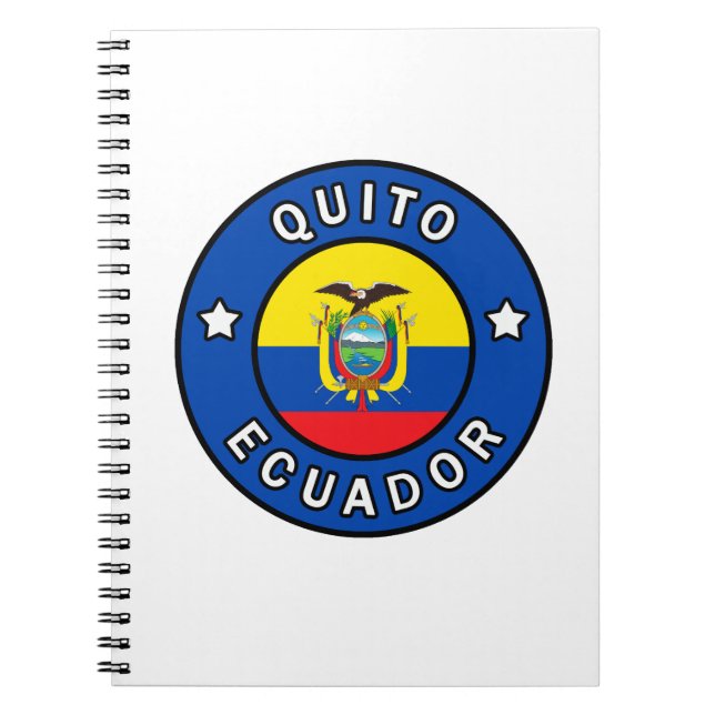 Caderno Espiral Quito Equador (Frente)