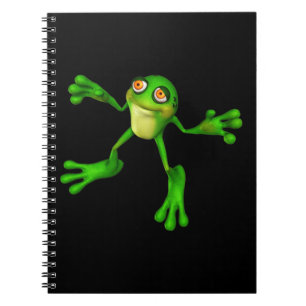 Caderno Espiral Rã Verde Bonita