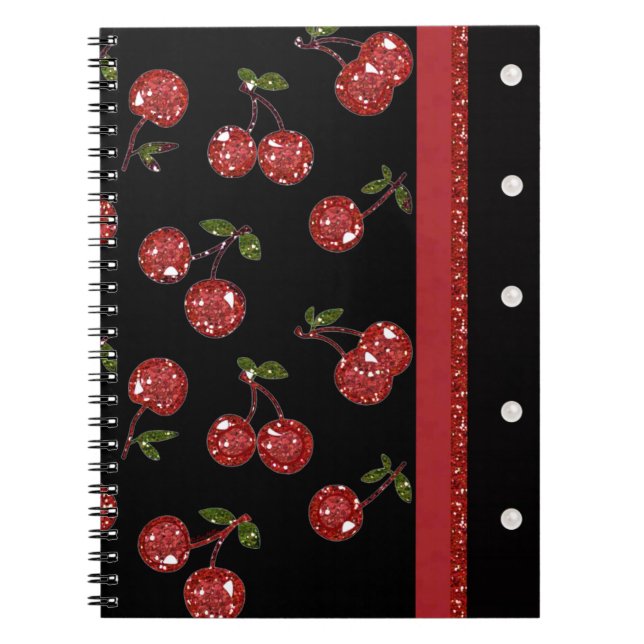 Caderno Espiral RAB Rockabilly Muito Cherry Black (Frente)