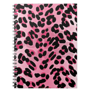 Caderno Espiral RAB Rockabilly Pink Cheetah Impressão