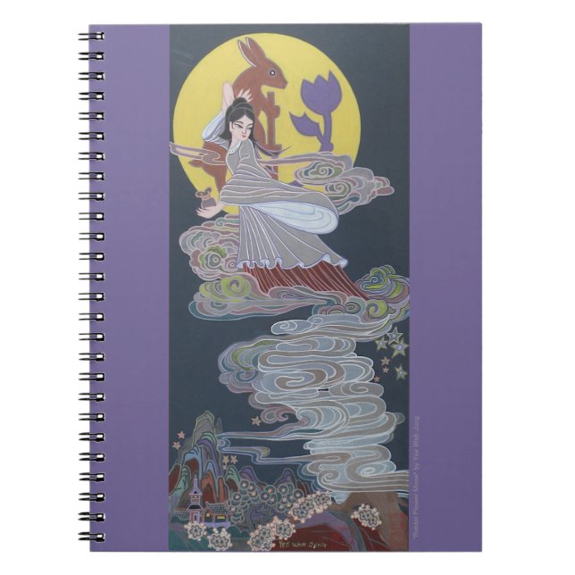 Caderno Espiral Rabbit e Deusa da Lua (Frente)