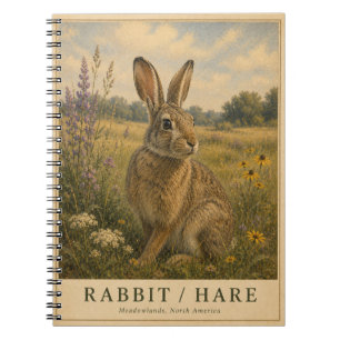Caderno Espiral Rabbit Hare Meadowlands VINTAGE