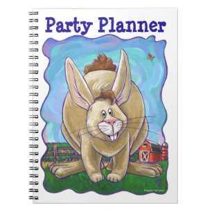 Caderno Espiral Rabbit Party Center