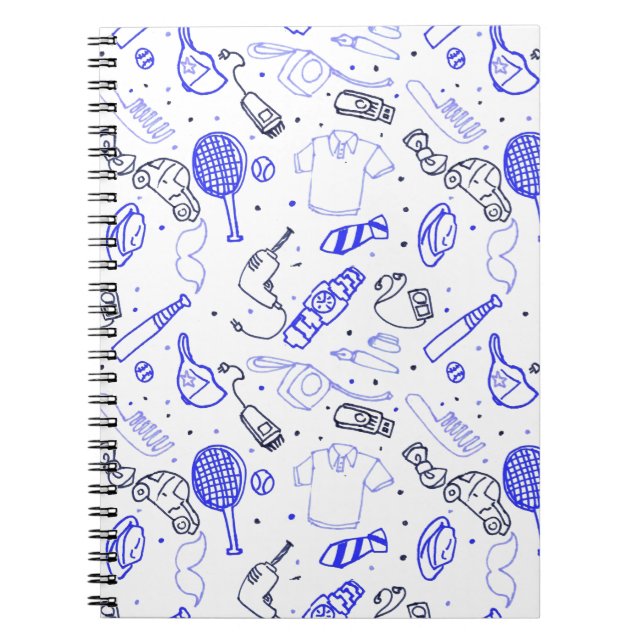 Caderno Espiral rabisco do dia de os pais (Frente)