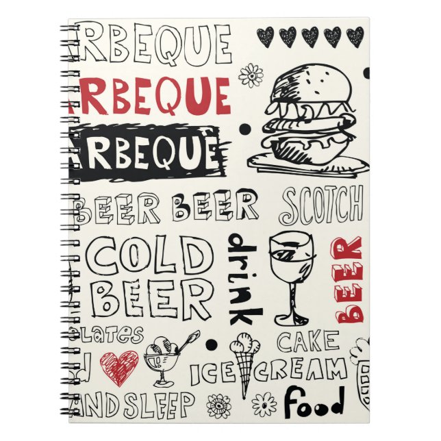 Caderno Espiral rabisco louco (Frente)