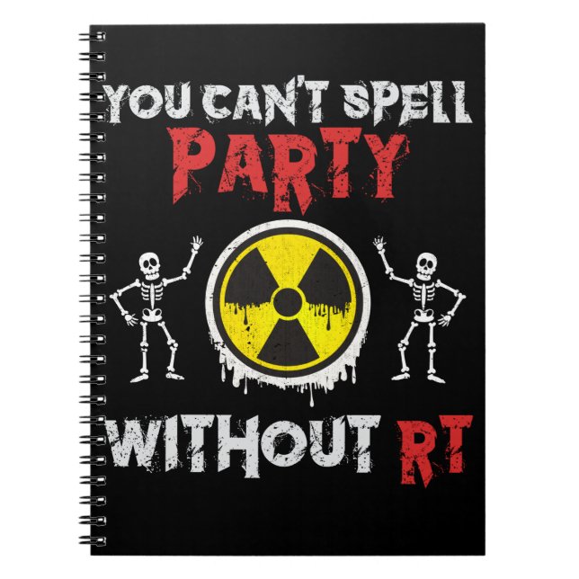 Caderno Espiral Rad Tech Humor Funny Xray Radiologista (Frente)