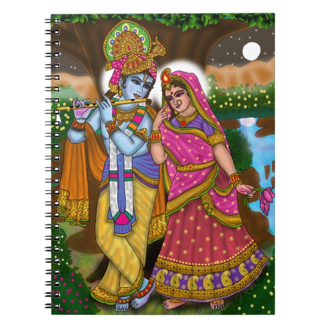 Caderno Espiral Radha Krishna Notebook (Frente)