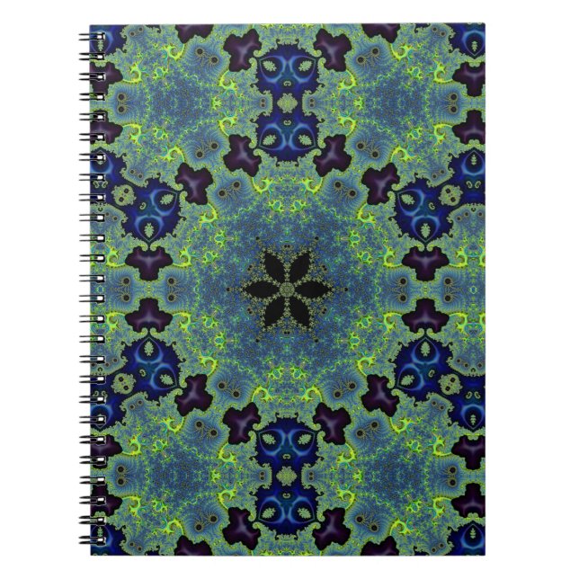 Caderno Espiral Radiant Fractal Symphony (Frente)