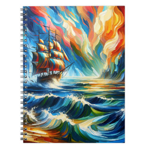 Caderno Espiral Radiant Horizon Clippers