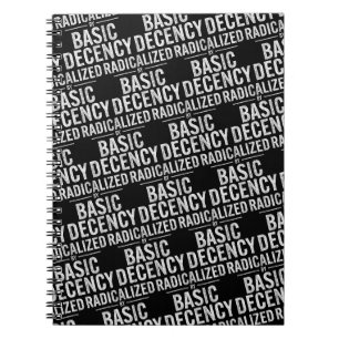 Caderno Espiral Radicalizado Por Engraçado De Decência Básica