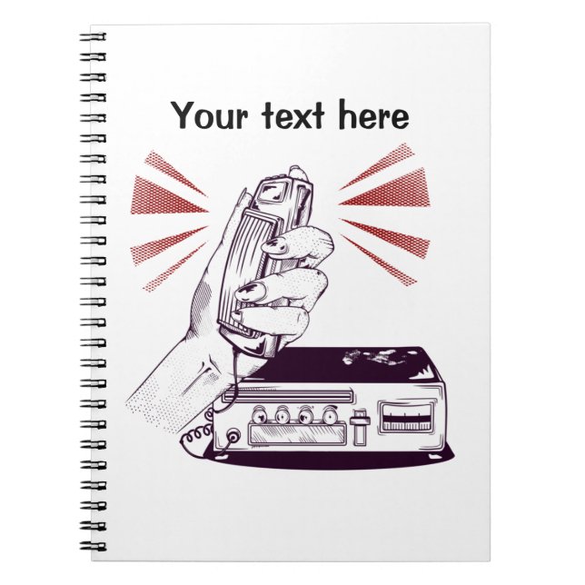 Caderno Espiral Rádio amador (Frente)