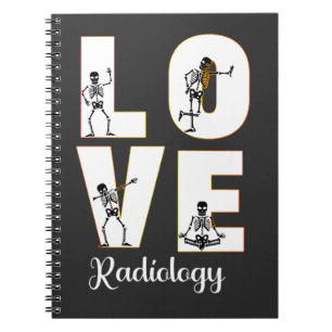 Caderno Espiral Radiologia Amor Radiologista Esqueleto XRay