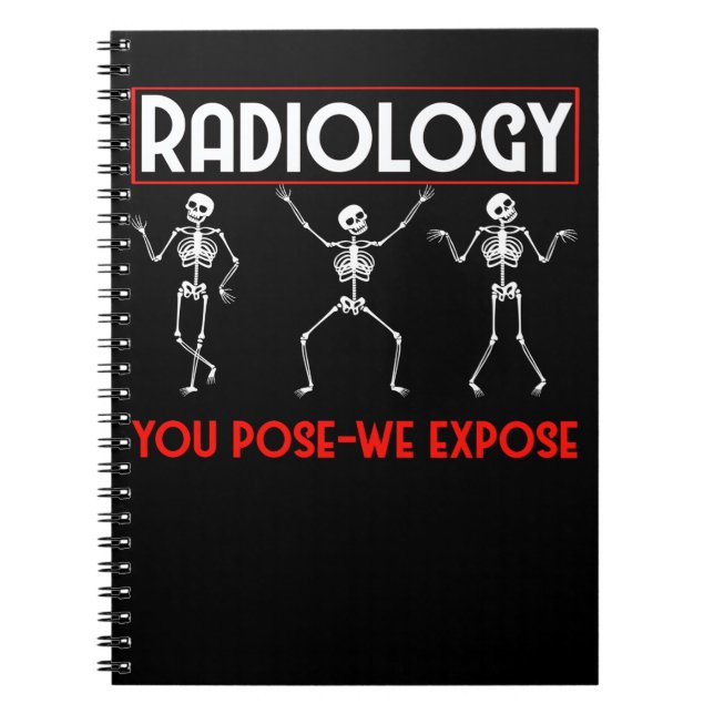 Caderno Espiral Radiologista Funny Radiology (Frente)