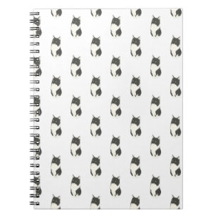 Caderno Espiral Ragamuffin Tuxedo Cat Notebook