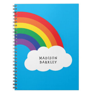 Caderno Espiral Rainbow Cute Kids