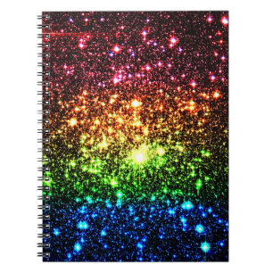 Caderno Espiral Rainbow Galaxy