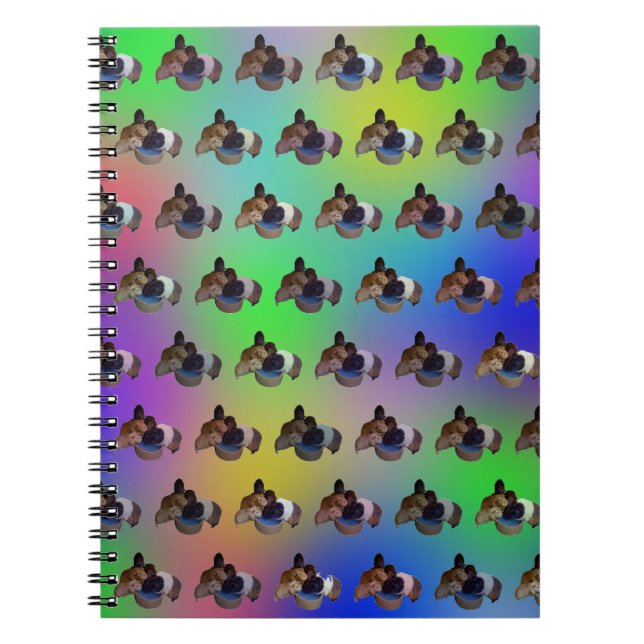 Caderno Espiral Rainbow Guiné Pigs, Notebook (Frente)