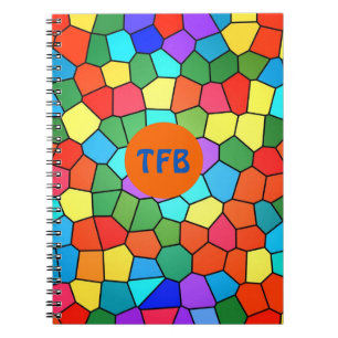 Caderno Espiral Rainbow Mosaico