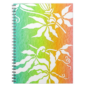 Caderno Espiral Rainbow Passion Flower