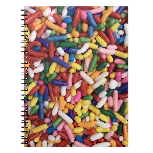 Caderno Espiral Rainbow Sprinkles (Frente)